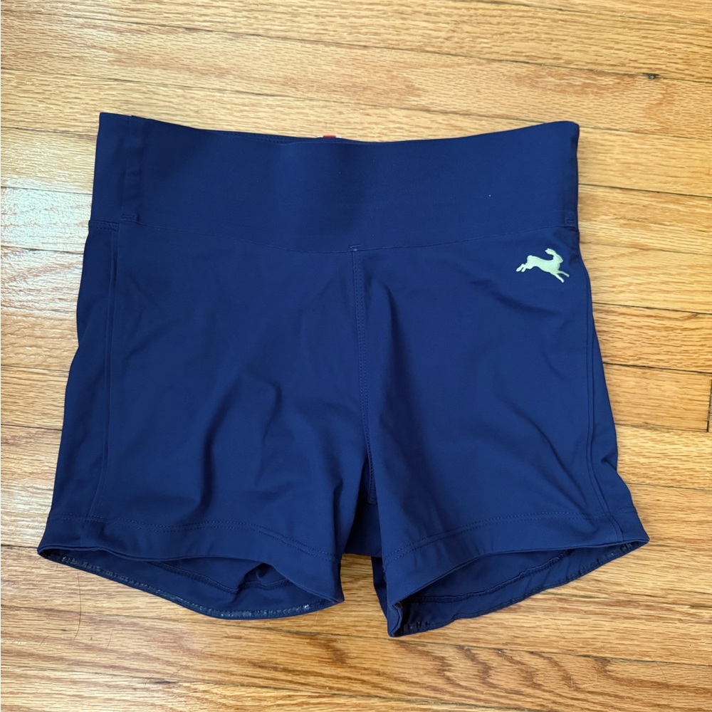 NWT tracksmith bell lap shorts, navy, small
